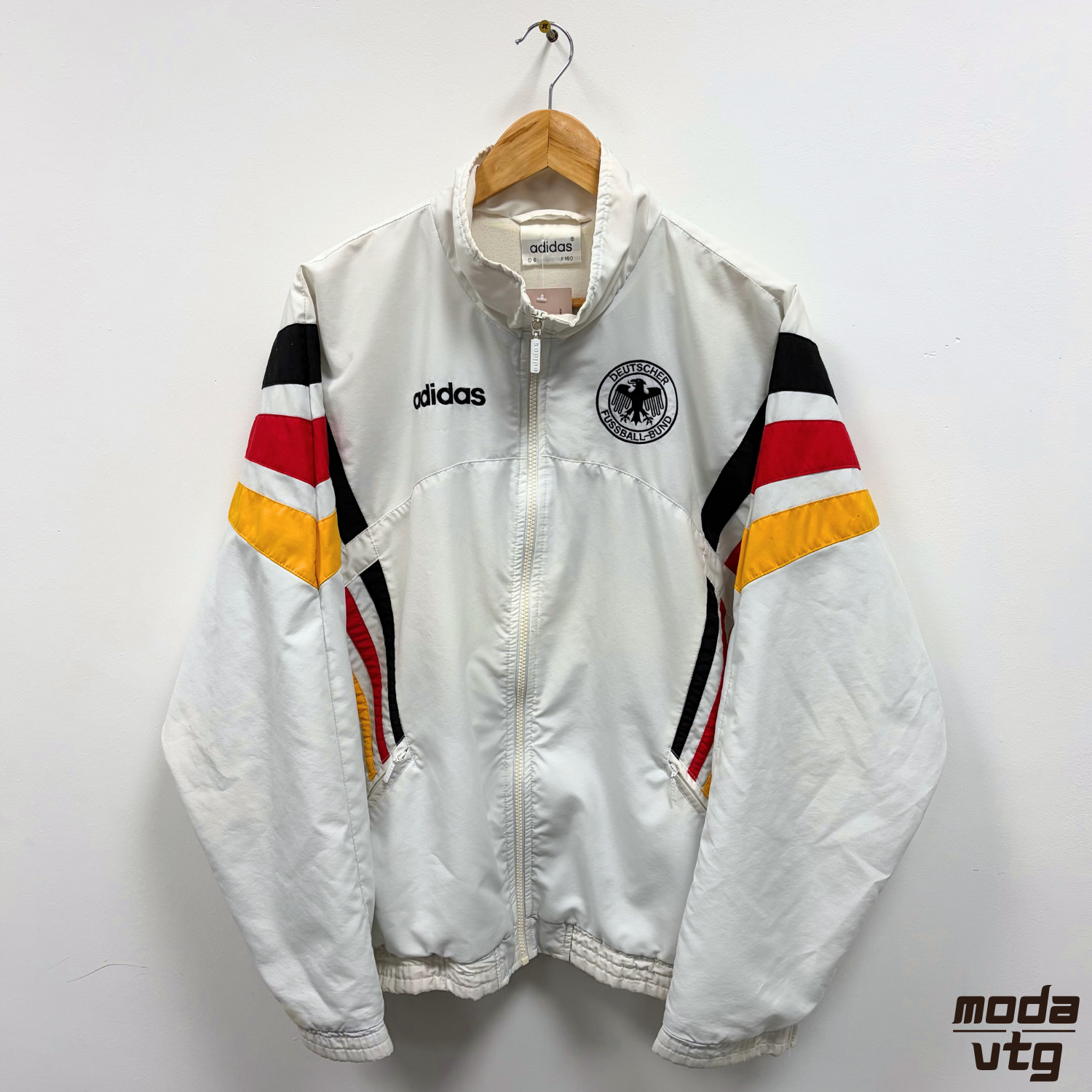 Vintage 1996 Germany Track Jacket White XL Retro