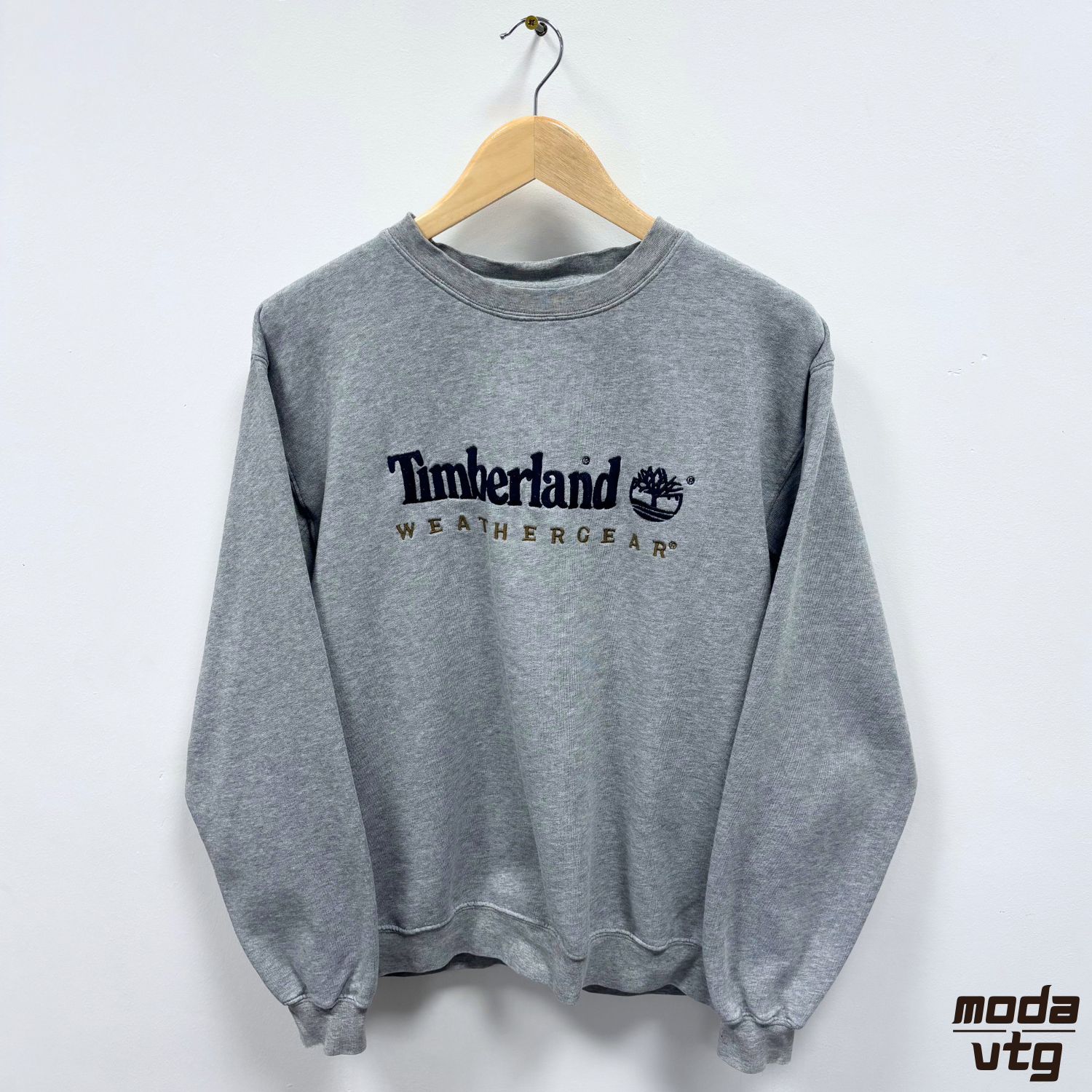 Vintage 90s Timberland Sweatshirt Grey Small Crewneck Retro
