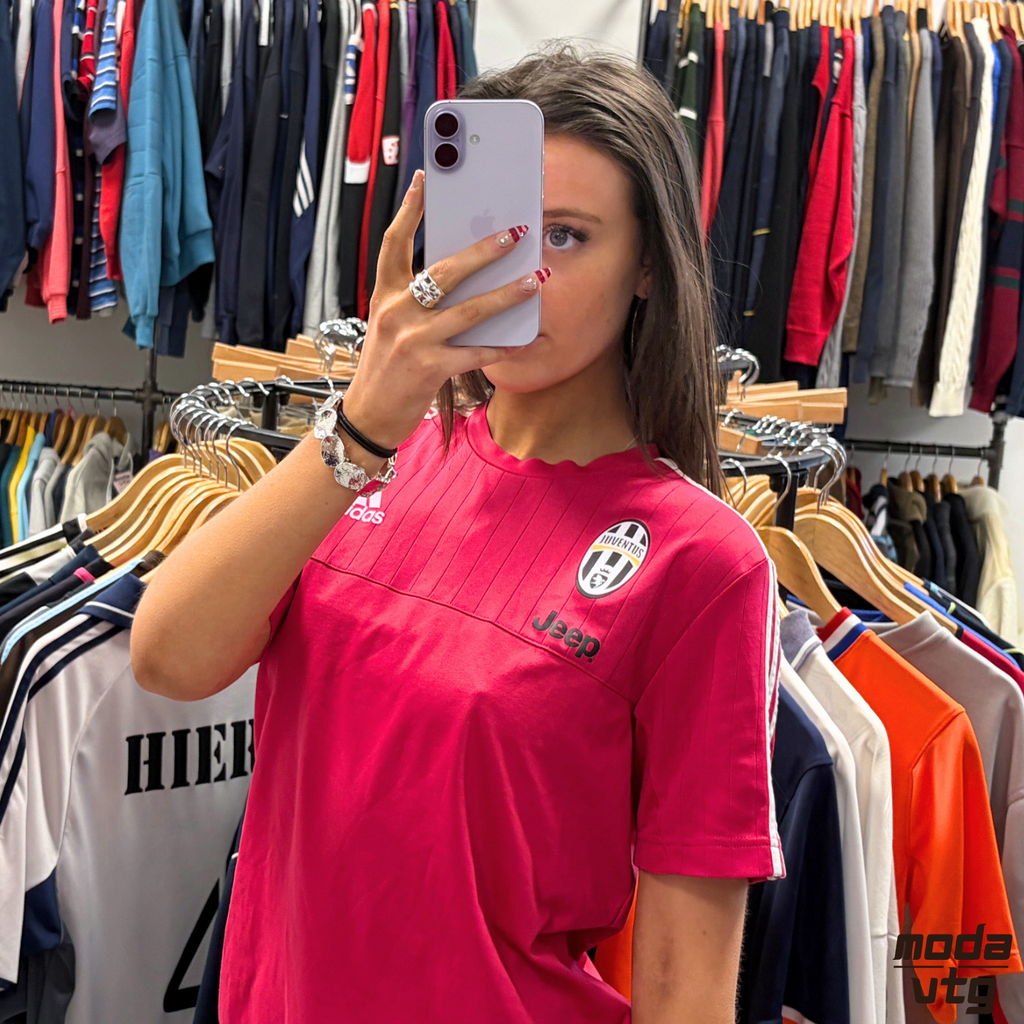 Vintage 2015/16 Juventus Jersey Pink Small Training Retro Unisex Adidas