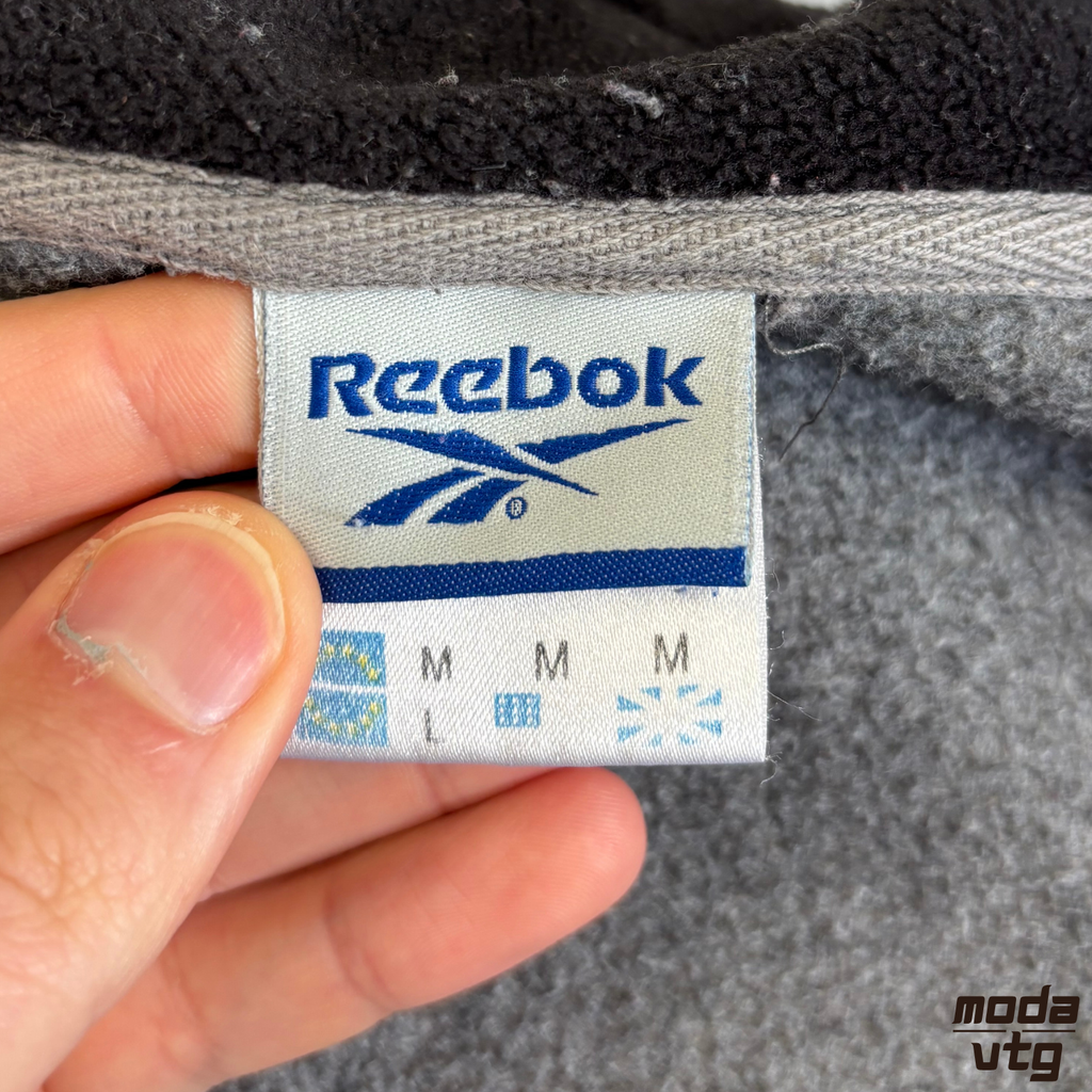 Vintage Y2K Reebok Fleece Grey Large Winter