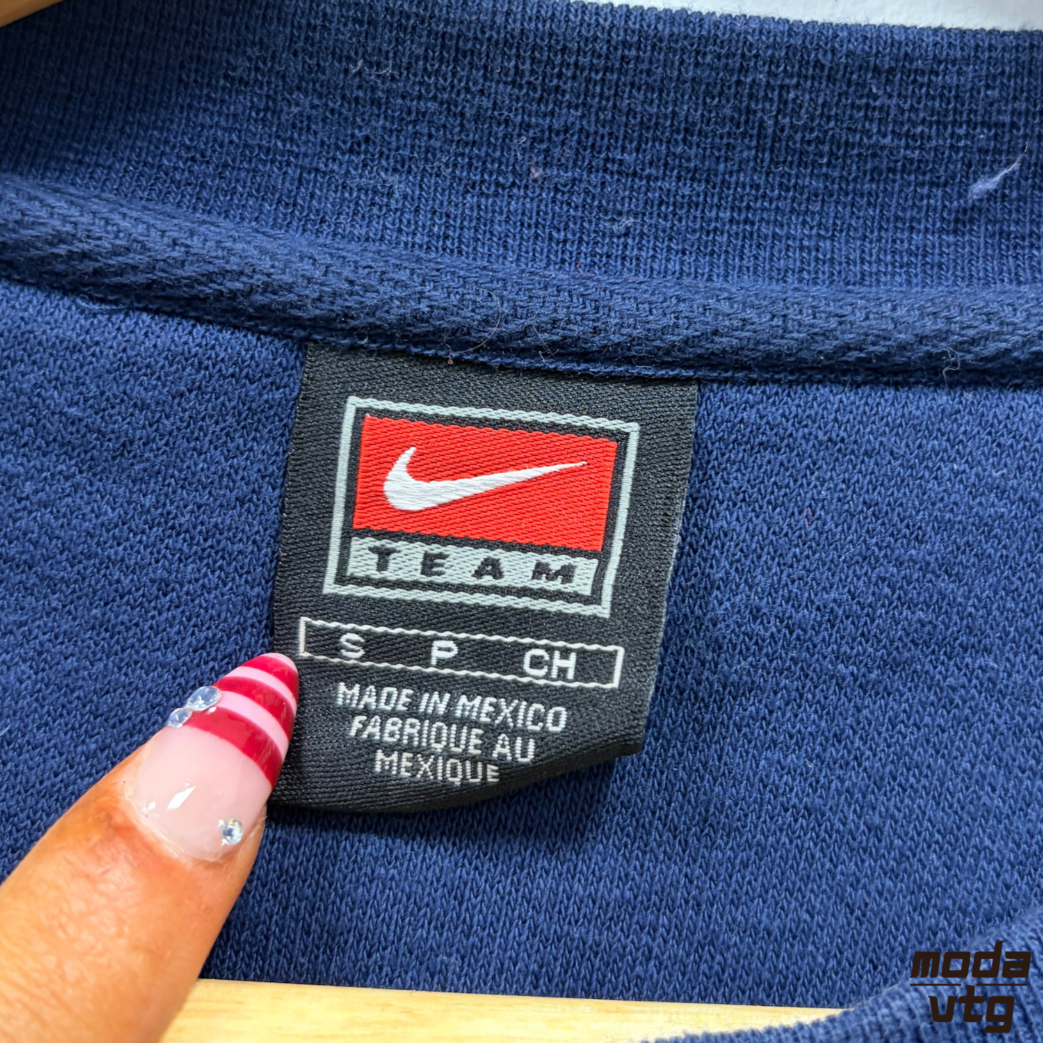 Vintage 90s Nike Sweatshirt Navy Small Syracuse Unisex Retro