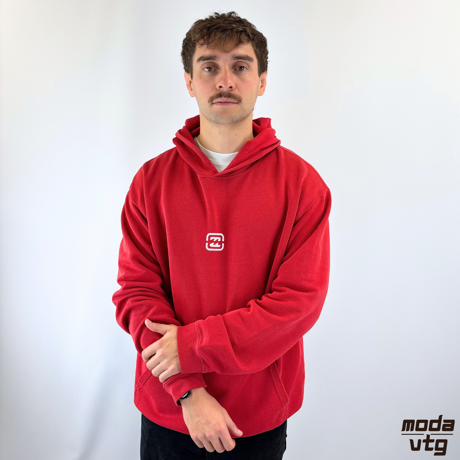 Vintage Y2K Billabong Hoodie Red XL