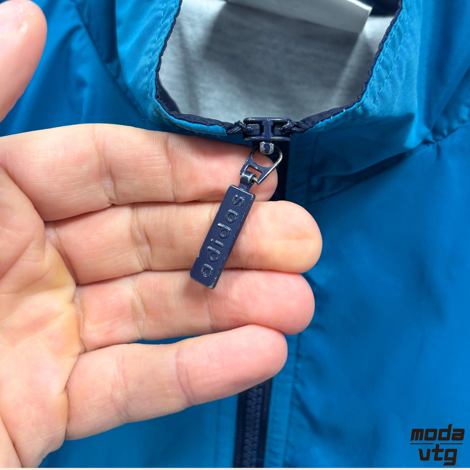 Vintage 90s Adidas Track Jacket Navy Medium Retro Festival